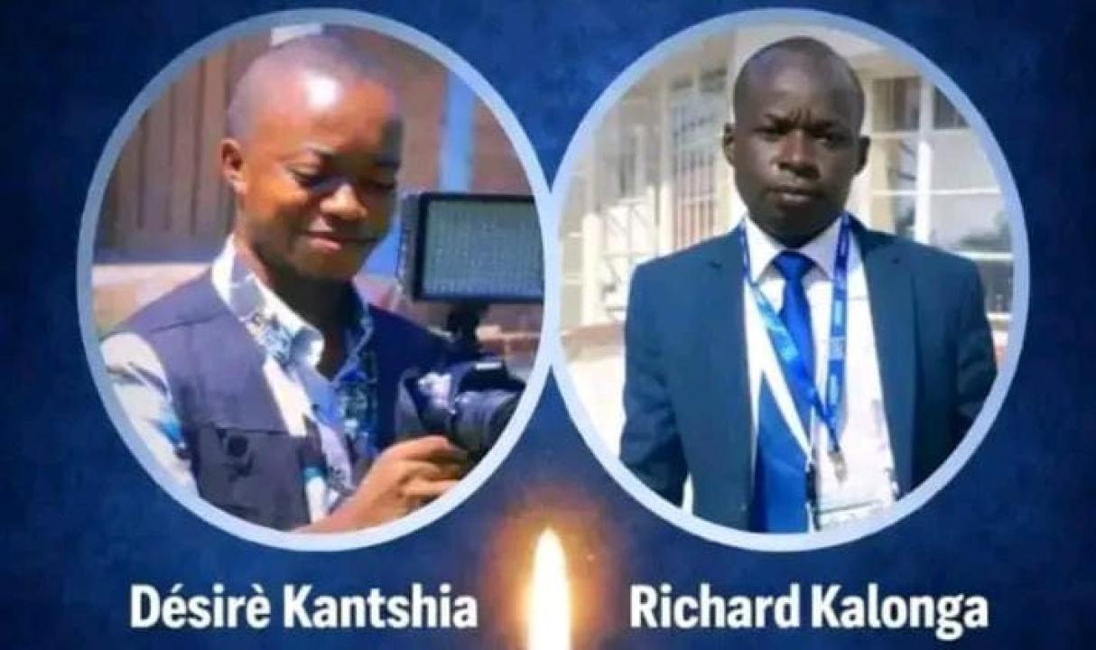 La photo de deux journalistes décédés