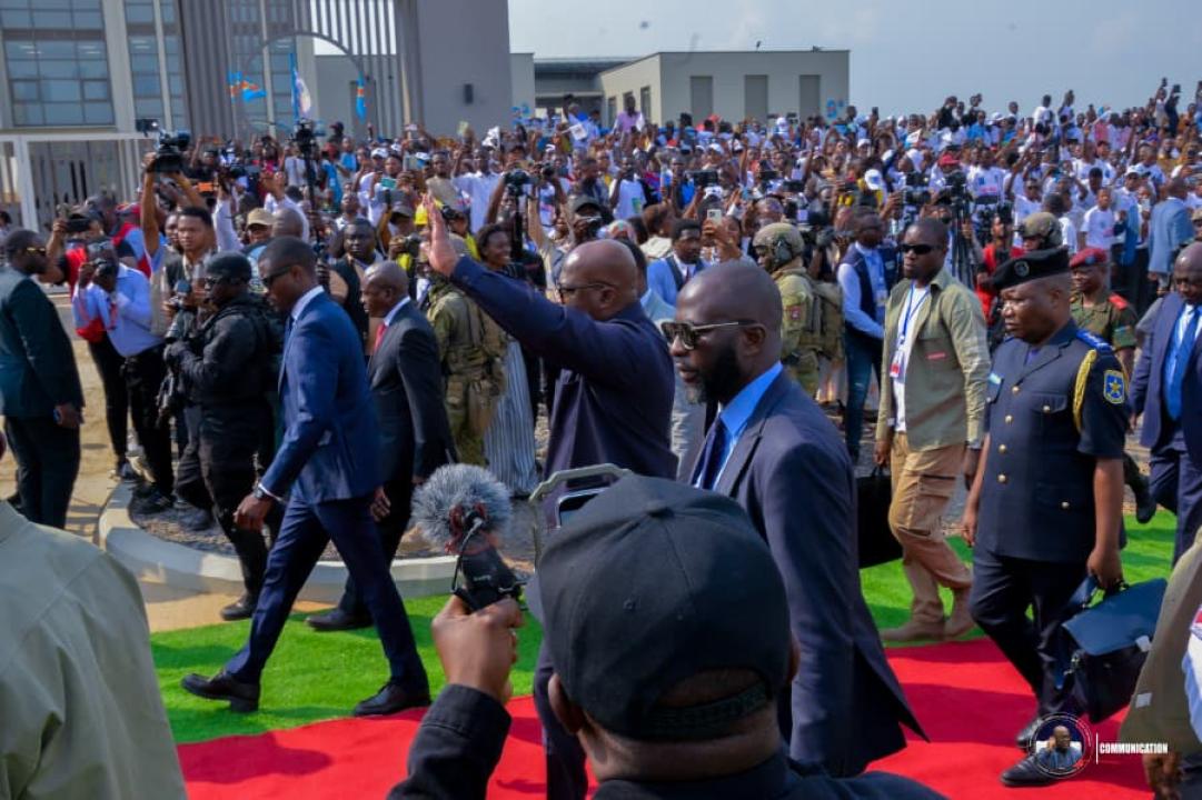Le Président de la République, Félix-Antoine Tshisekedi Tshilombo lors de son dernier passage à Kananga