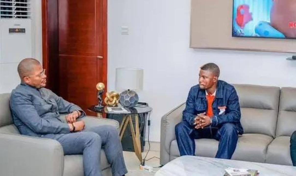 Héritier Luvumbu reçu par le ministre Didier Budimbu