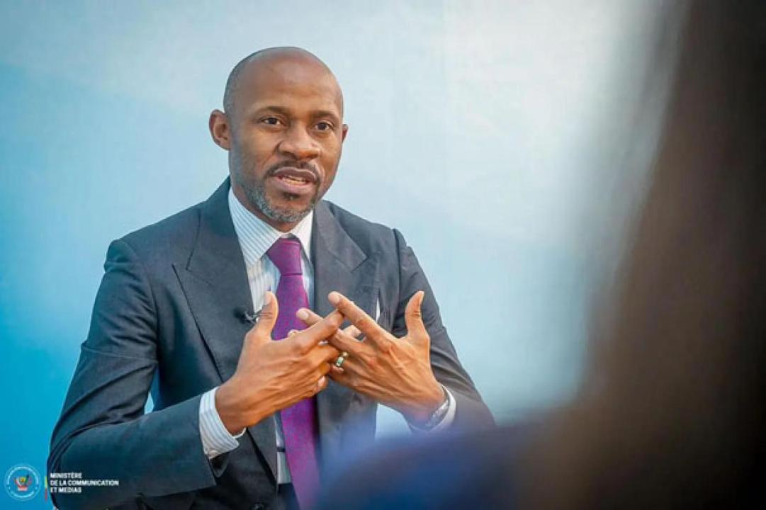 Patrick Muyaya Katembwe,  ministre de Communication et Médias, et porte-parole du Gouvernement congolais
