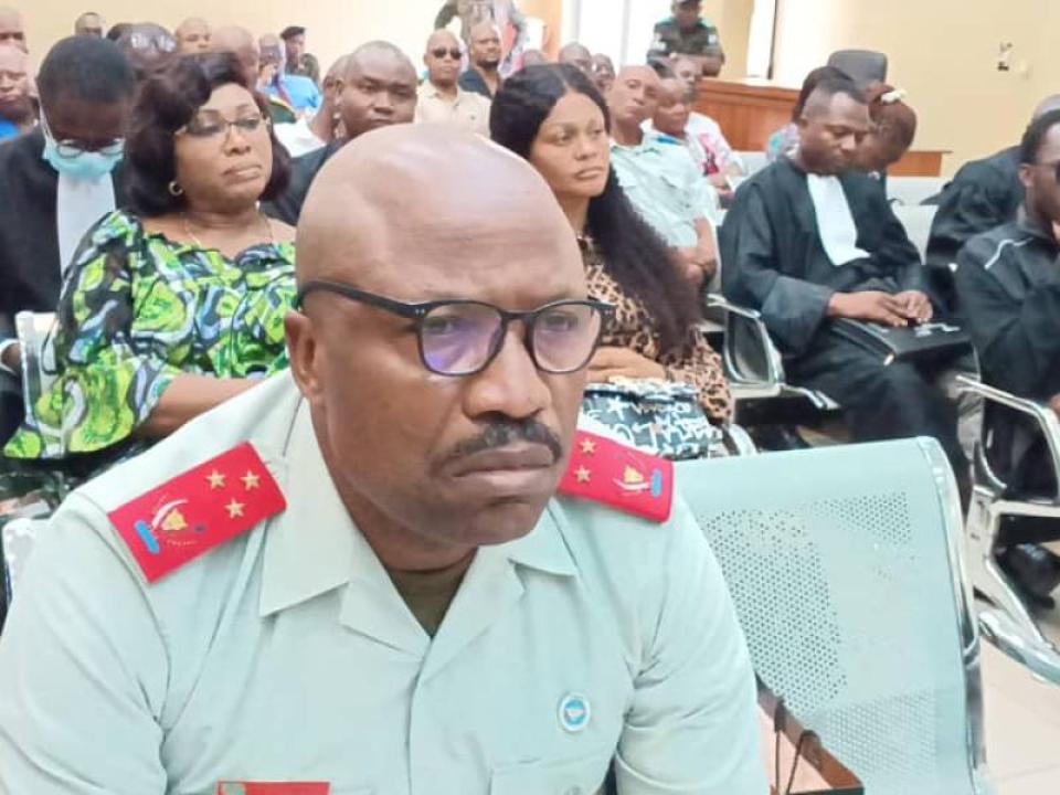 Le lieutenant-général Philémon Yav Irung,  devant la barre à la Haute Cour militaire de la RDC [photo d’illustration]