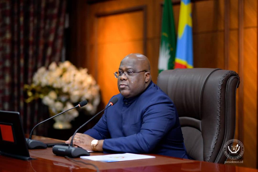 Félix Tshisekedi présidant une réunion du Conseil des ministres