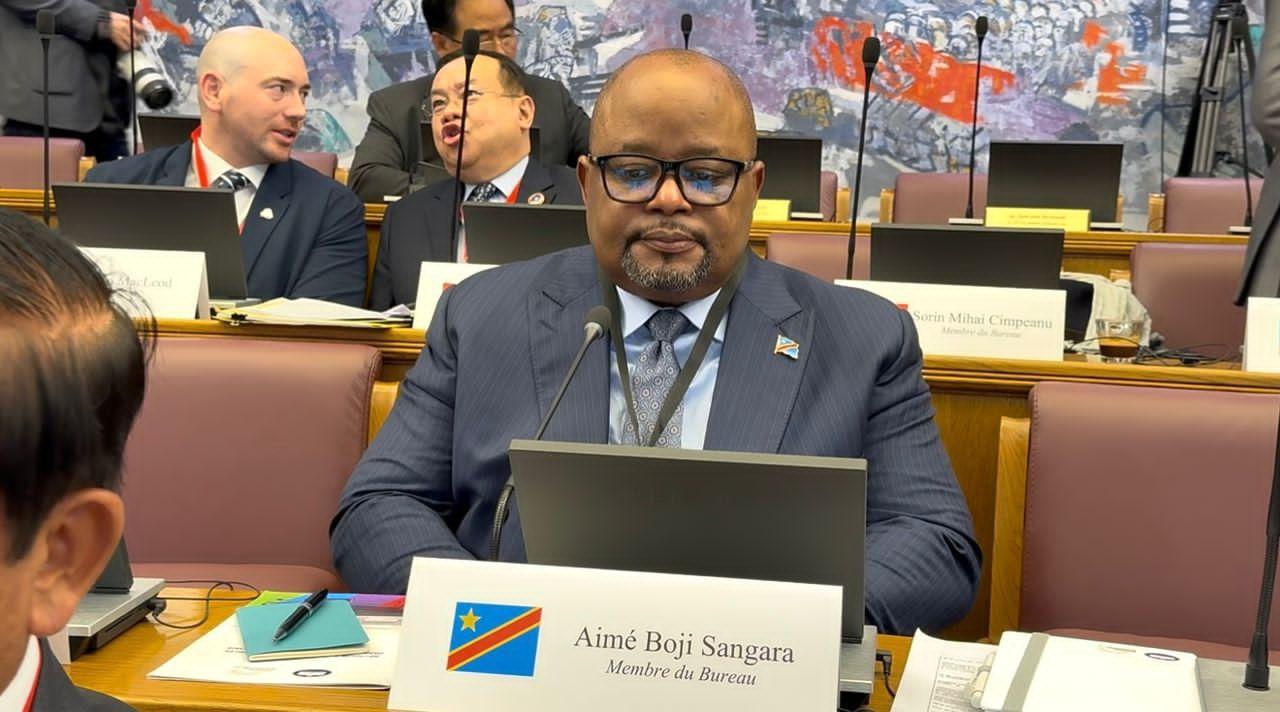Aimé Boji Sangara,  président  de l’Assemblée nationale de la RDC