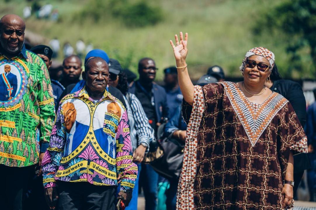 Arrivée de la Première Ministre Judith Suminwa Tuluka, à Bongandanga, dans la Province de Mongala