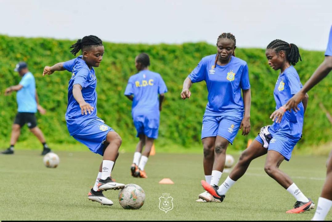 Les joueuses des Léopards dames U21 lors d'une séance d'entraînement au Centre Kurara Mpova [photo d'illustration]