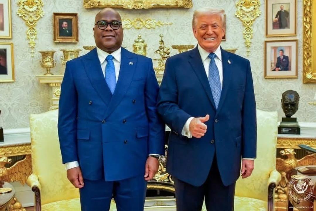 Tshisekedi et Trump lors de l’entérinement de l’Accord de paix entre la RDC et le Rwanda à Washington [photo d’illustration]