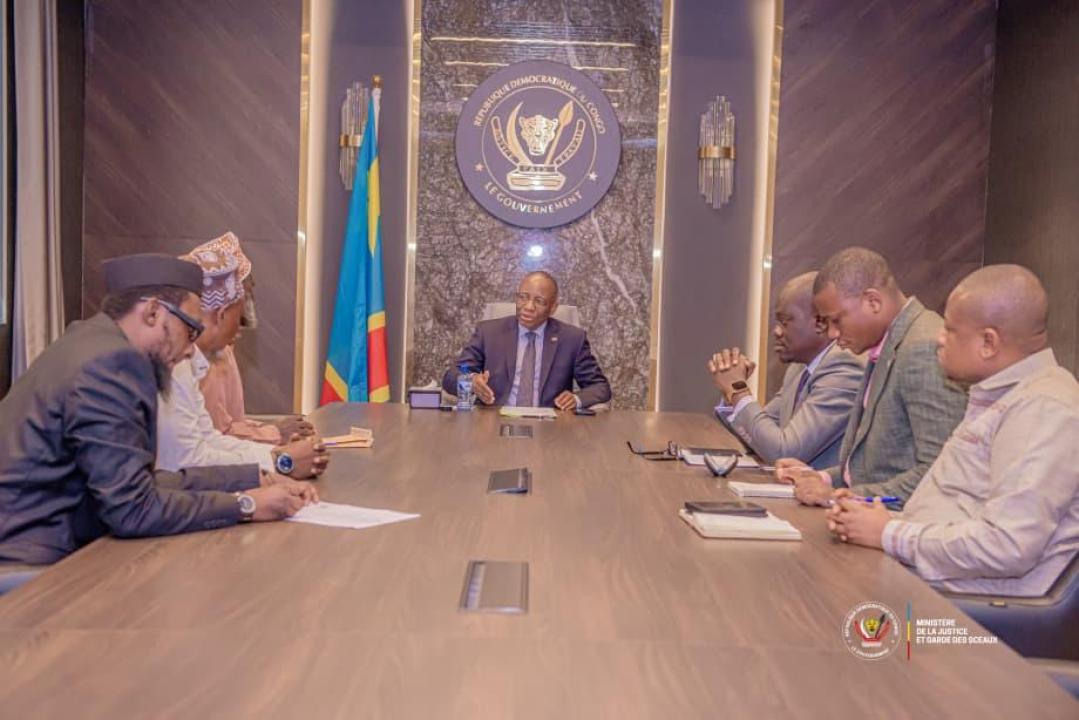 Le ministre de la justice Guillaume Ngefa et la délégation musulmane [photo d'illustration]