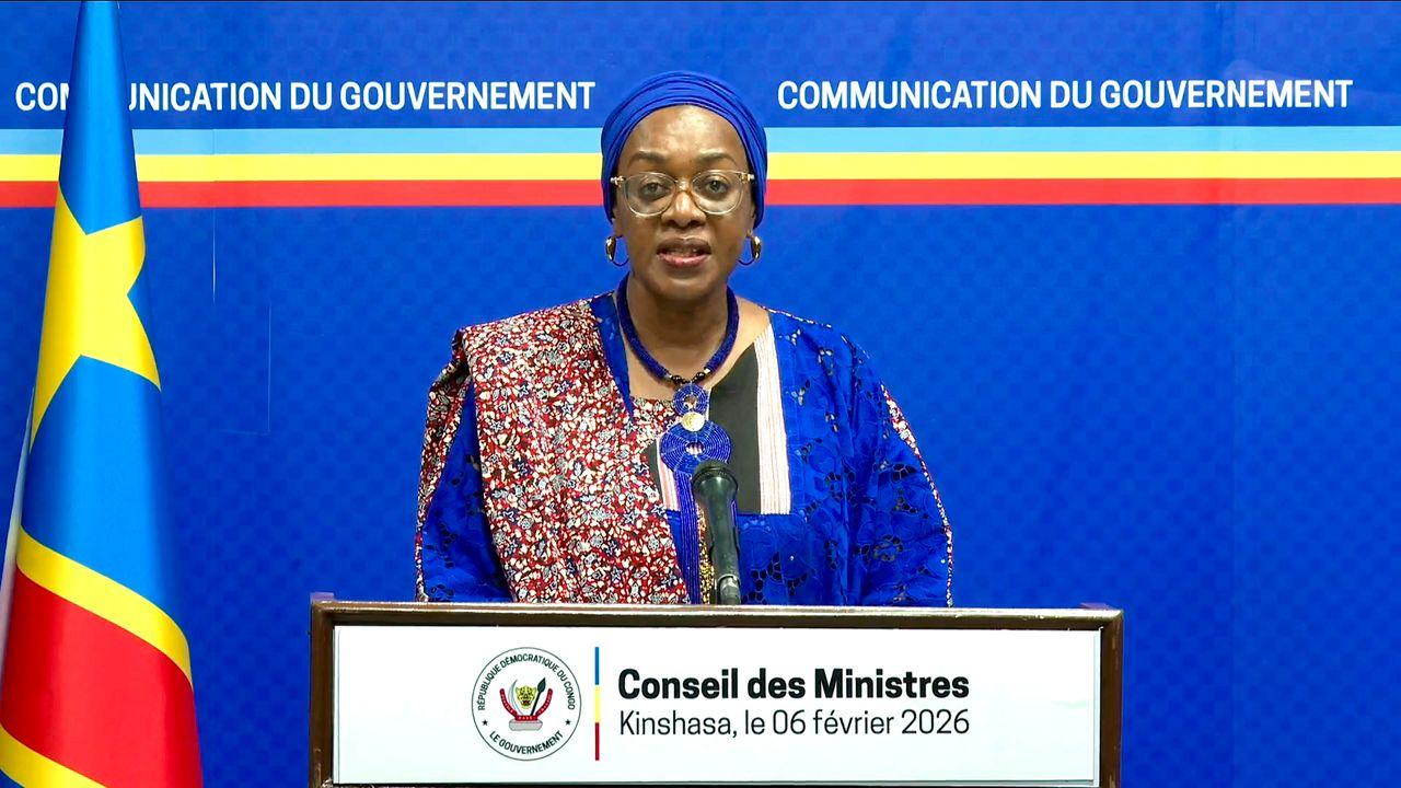 La ministre de la culture Yollande Elebe qui a lu le compte rendu [photo d'illustration]
