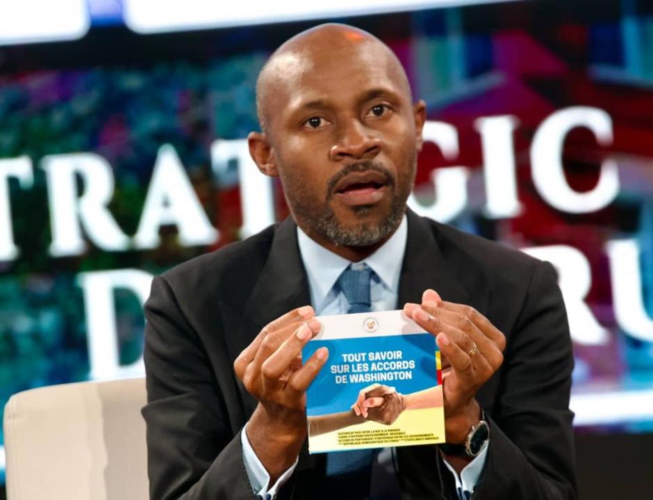 Patrick Muyaya, ministre de la communication et porte-parole du Gouvernement congolais