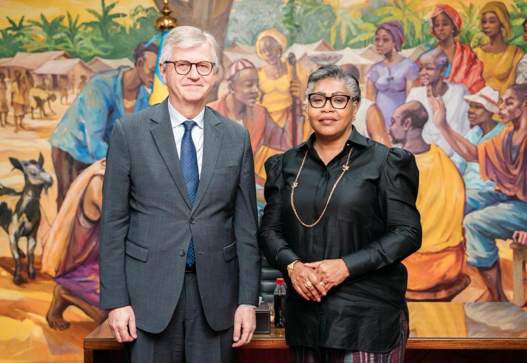 Jean Lacroix reçu par Judith Suminwa,  Première Ministre de la RDC