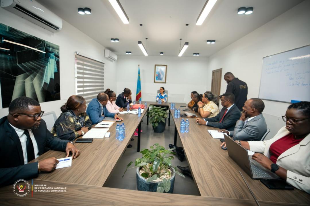 Une délégation du programme Education Cannot Wait reçue par la ministre d’État Raïssa Malu