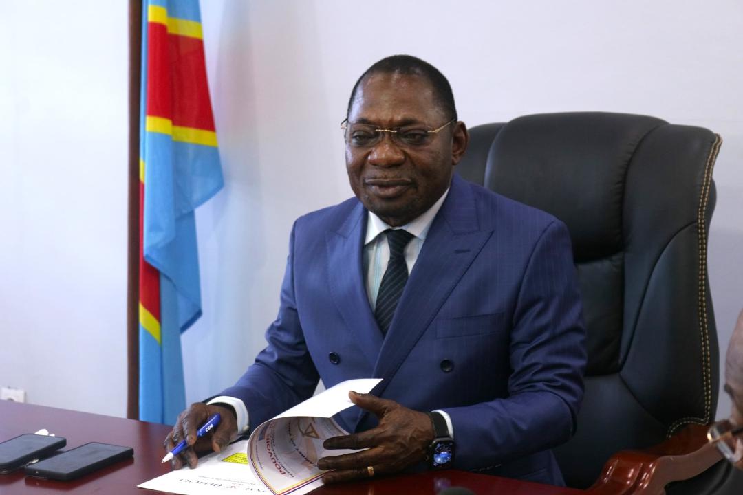 Le Procureur général près la Cour de Cassation Firmin Mvonde Mambu