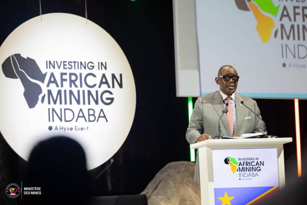 Le ministre Louis Watum Kabamba lors de la conférence-déjeuner « DRDC Breakfast » en marge de l’African Mining Indaba