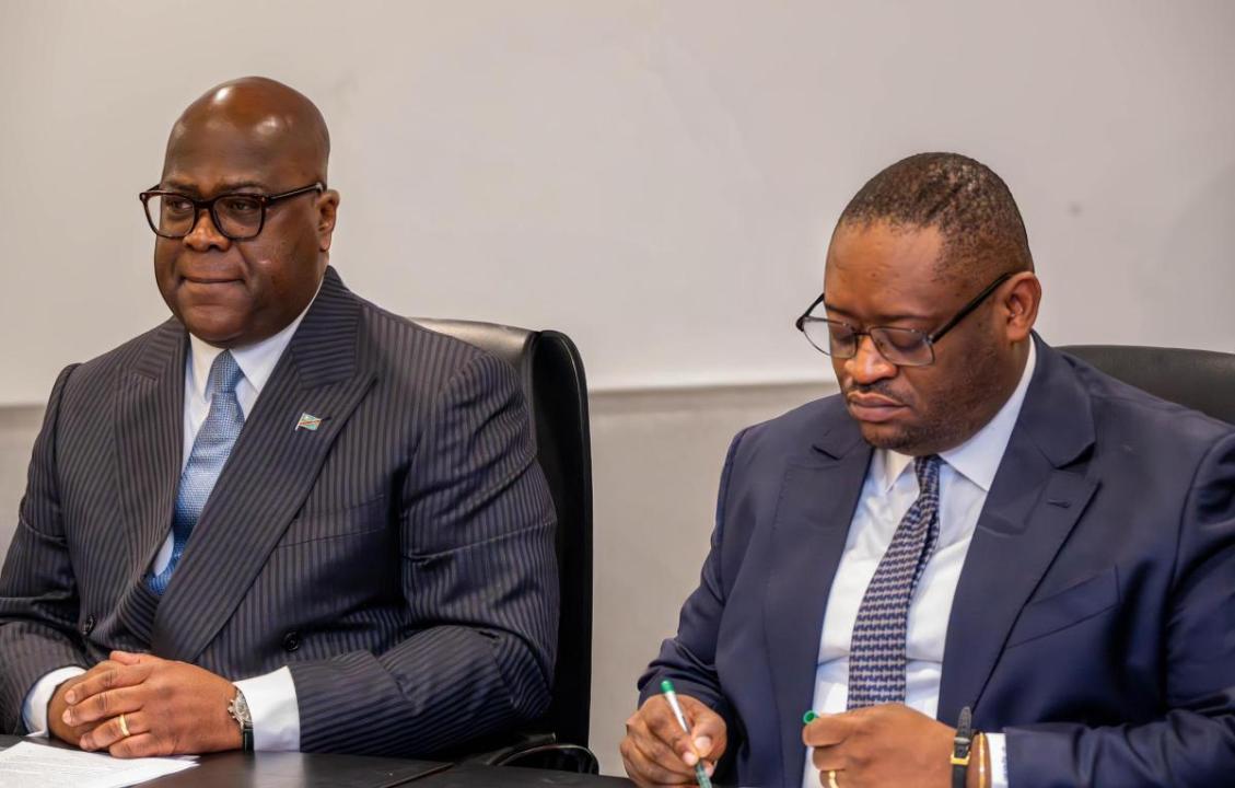 Le Président de la République, Félix Tshisekedi, et le ministre des Finances, Doudou Fwamba
