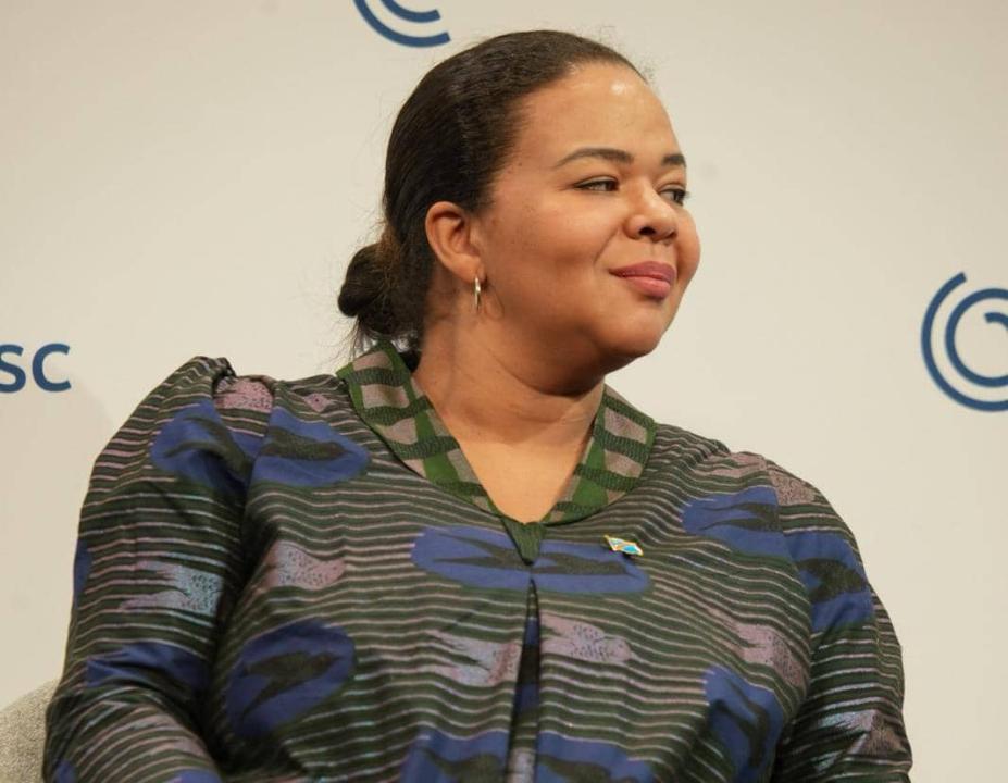 Thérèse KAYIKWAMBA WAGNER, Ministre d'État congolais aux affaires étrangères lors de la Conférence de Munich