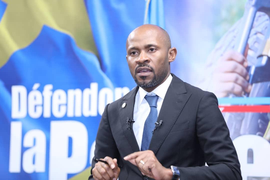 Patrick  Muyaya Katembwe,  ministre de la Communication,  Médias et porte-parole du Gouvernement congolais