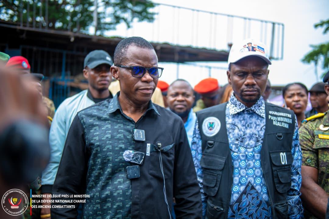 Le ministre délégué Eliezer Ntambwe à Ndjili, ce jeudi 26 février 2026