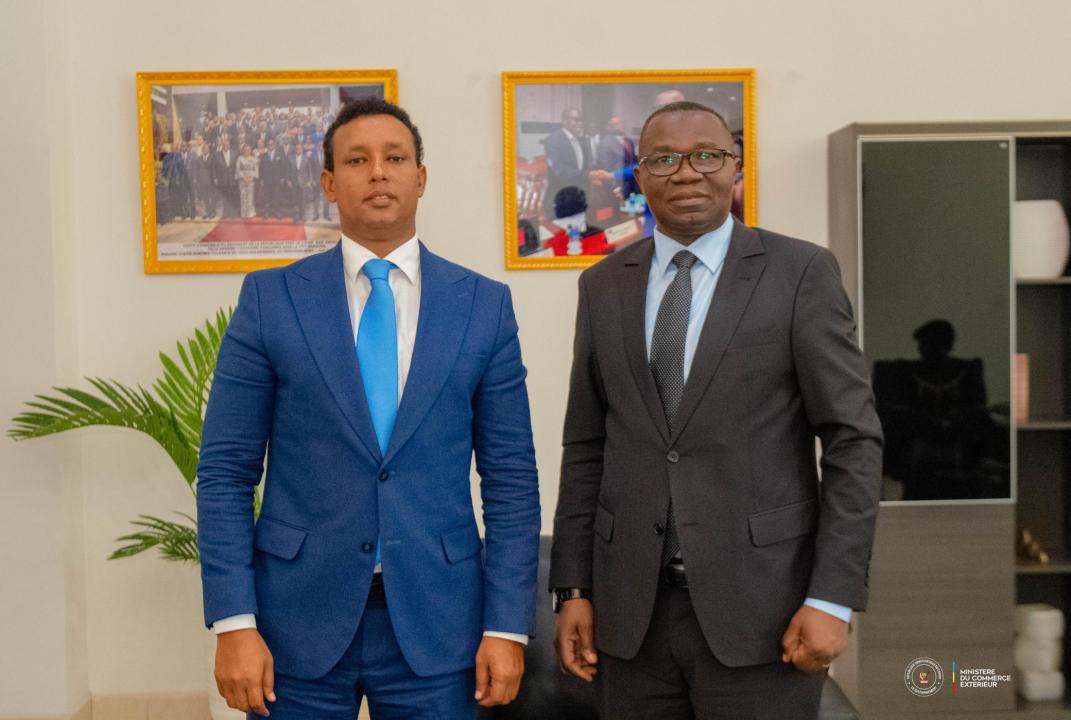 Saïd Ali, expert international en commerce, reçu par le ministre Julien Paluku Kahongya