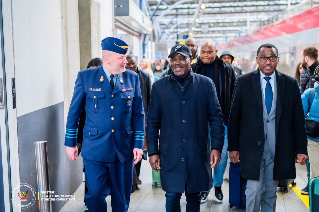 Le VPM en charge de la Défense nationale, Guy Kabombo Muadiamvita, en mission officielle en Belgique