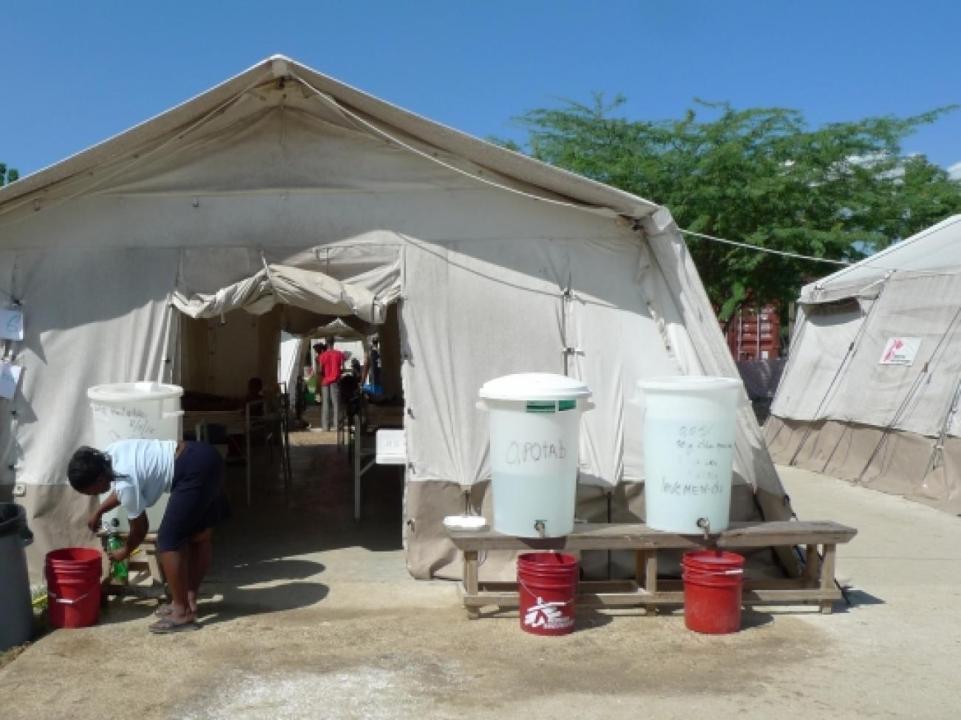 Un centre de traitement du choléra [photo d’illustration]
