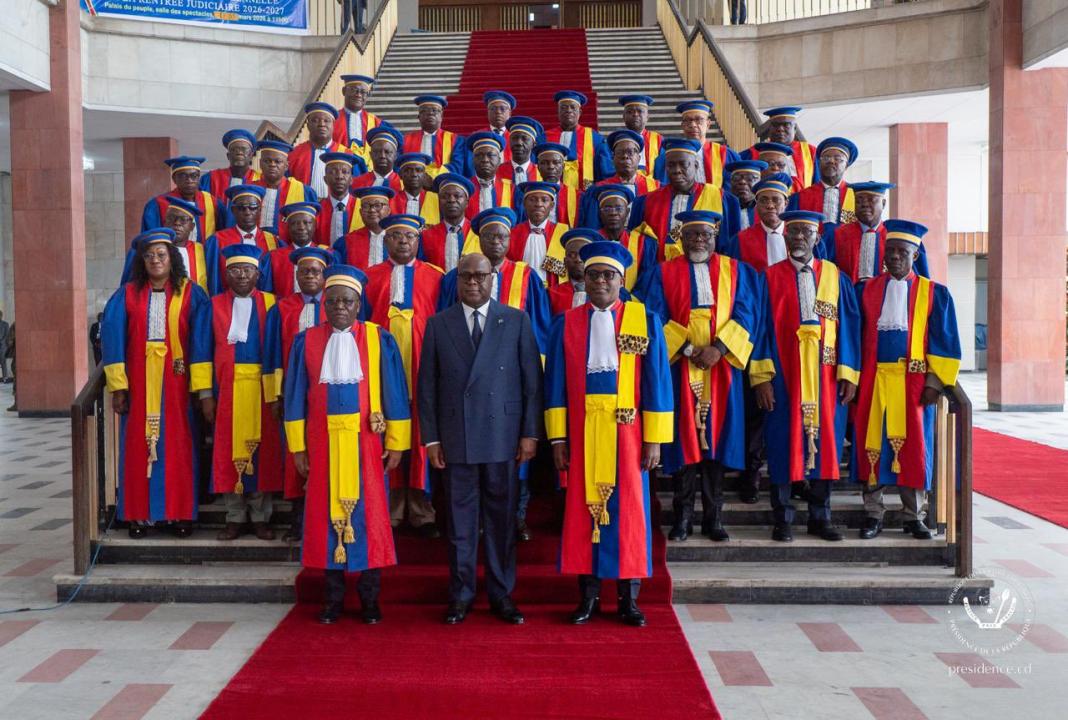 Le Président Félix Tshisekedi et les membres de la cour des comptes [photo d'illustration]