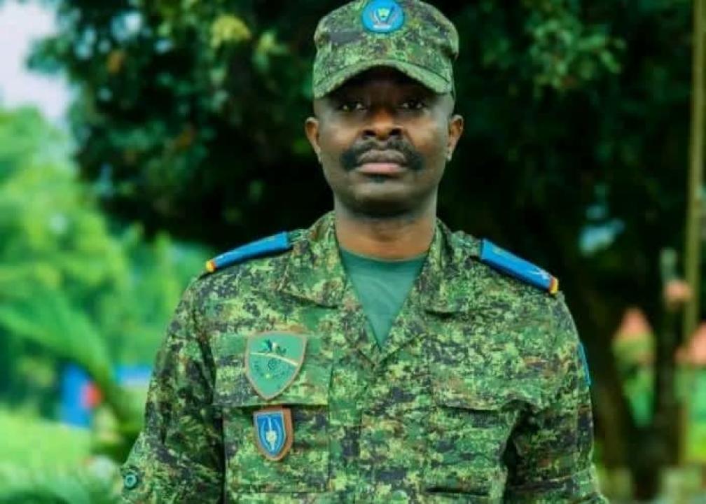 Le lieutenant Jules Ngongo,  porte-parole de l’Armée congolaise dans la province de l’Ituri