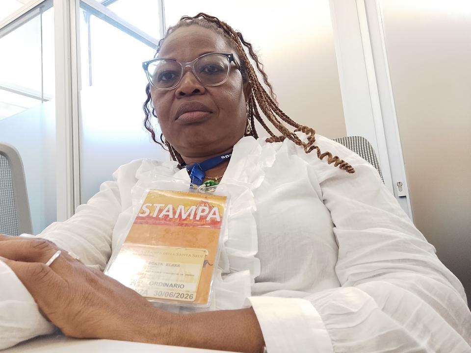 Miphy Buata, journaliste de l'Agence congolaise de Presse basée à Rome en Italie