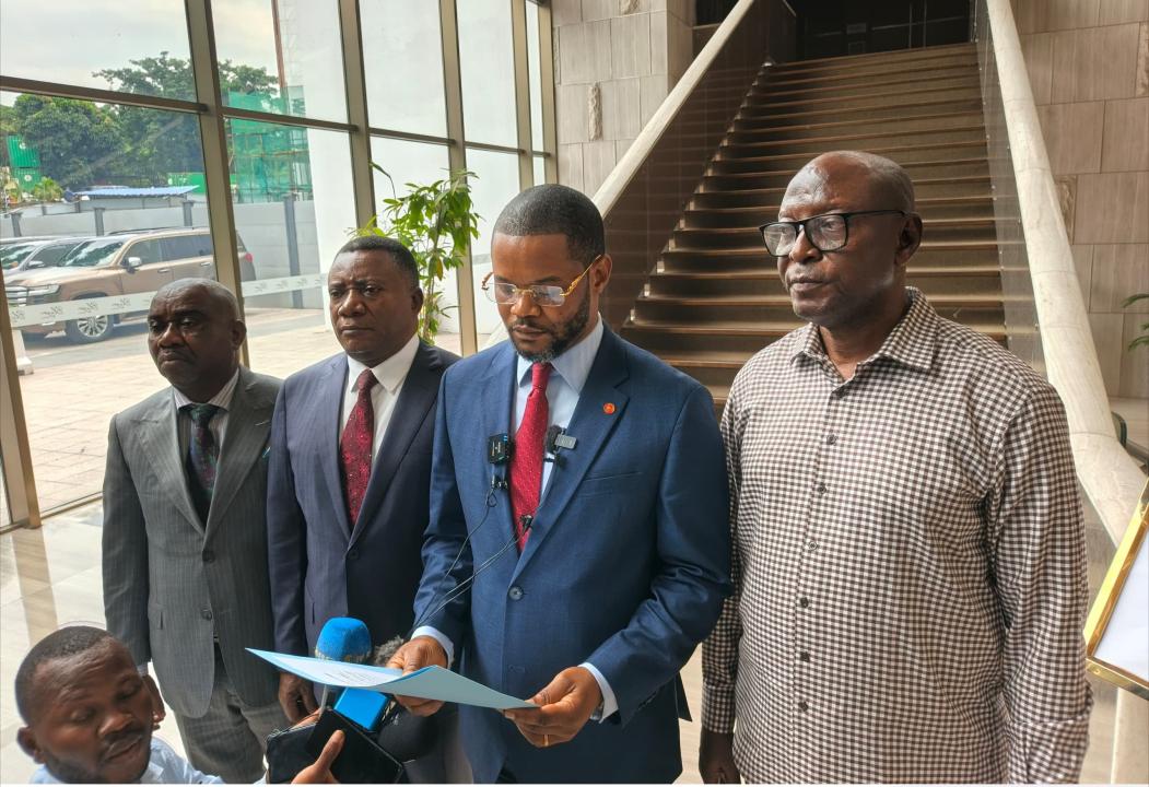 Des sénateurs du groupe AFDC-A dans une déclaration [photo d'illustration]