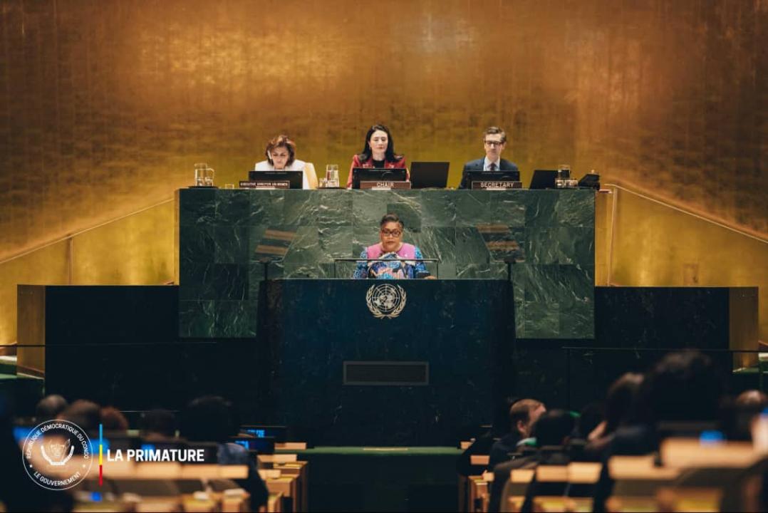 La Première Ministre de la RDC, lors de la célébration de la Journée internationale de la femme à New-York, aux USA