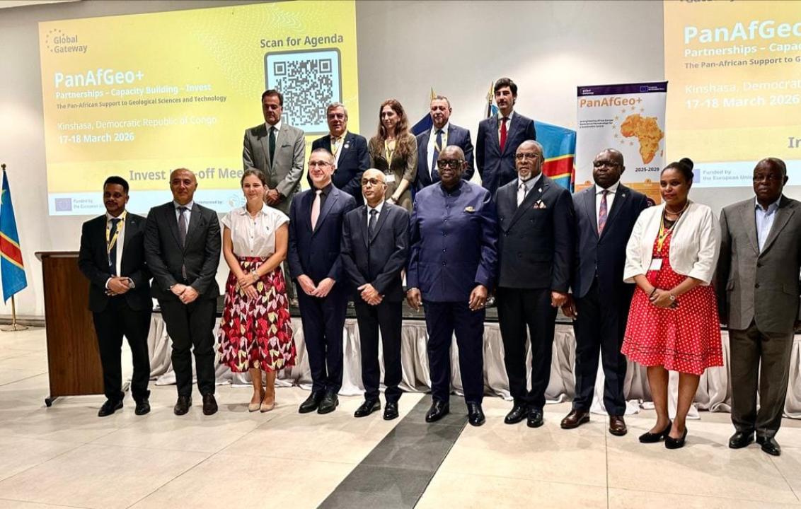 Les acteurs impliqués dans ce projet et ministre des Mines Luis kabamba [photo d'illustration]