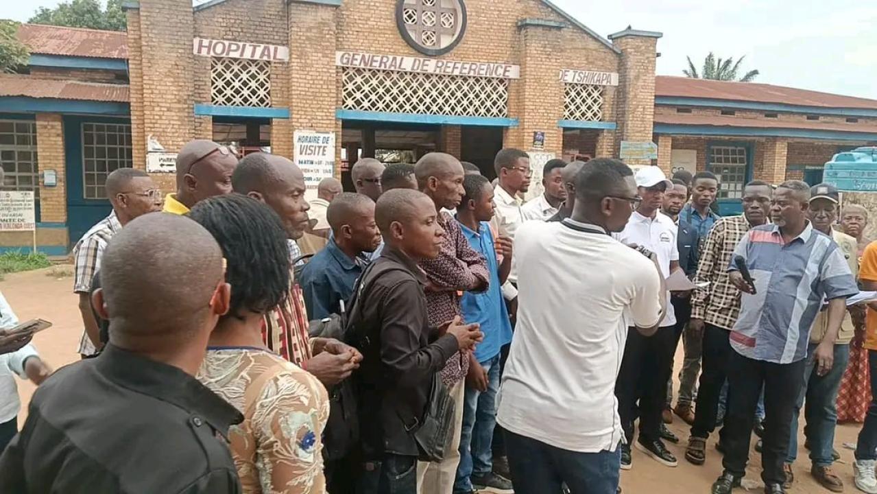 les agents et cadres du secteur public de la santé en grève générale à tshikapa