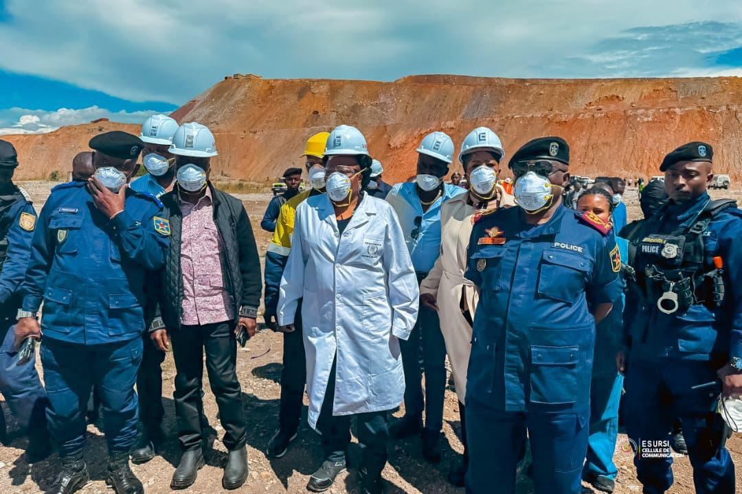 La ministre de l'ESURSI, Marie-Thérèse Sombo, à Kolwezi