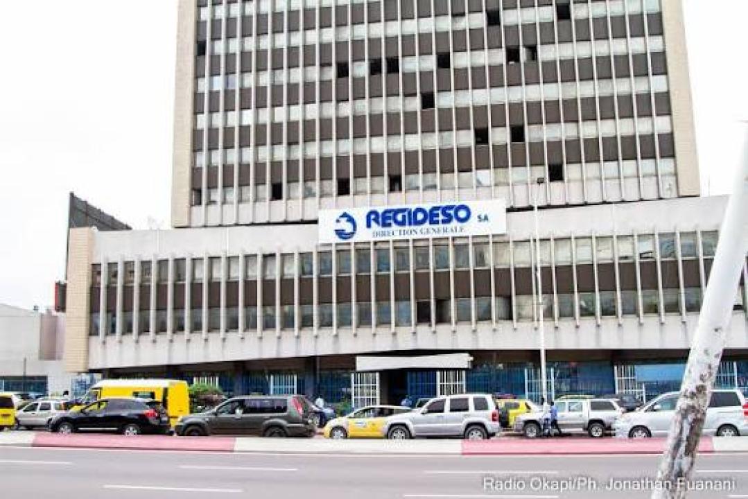 Le bâtiment administratif de la REGIDESO à Kinshasa