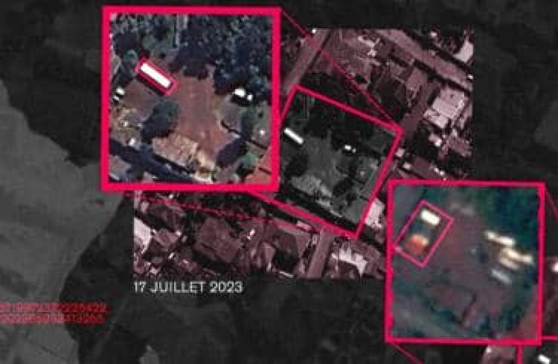 Des images satellites montrant des conteneurs utilisés pour la détention de prisonniers par le M23-AFC [📷 RSF]