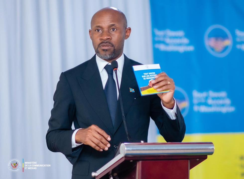 Patrick Muyaya Katembwe, ministre de la Communication et Médias, porte-parole du gouvernement de la RDC