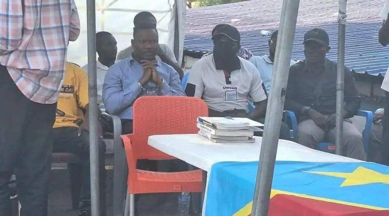 Le Docteur David Balanganayi, en plein audience en flagrance au Tribunal de grande instance de Kinshasa/Kinkole