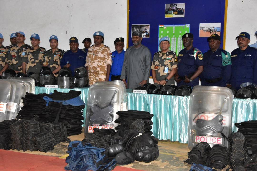 La PNC reçoit des équipements de protection de l’ONU pour renforcer la sécurité à Beni