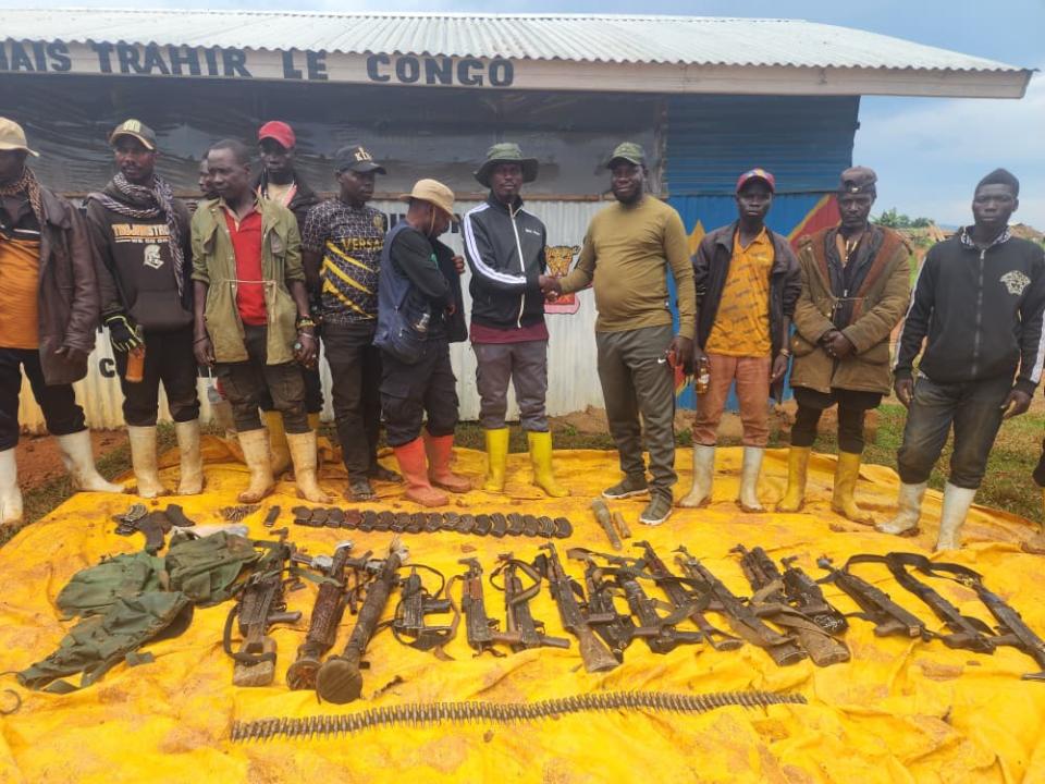 13 éléments de la CRP de Thomas Lubanga se rendent aux FARDC avec 15 armes en Ituri