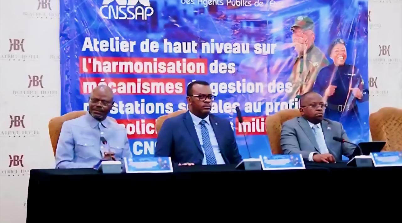 Les VPM Shabani, Kabombo et Lihau pilotent l’atelier de haut niveau consacré à l’harmonisation des prestations sociales des militaires et policiers