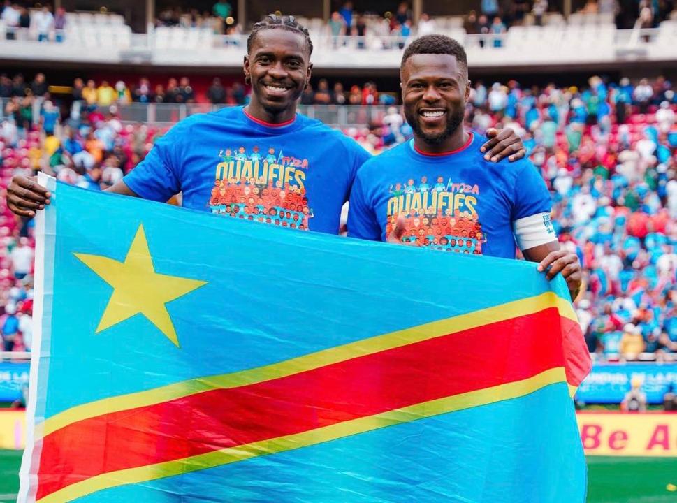Les deux léopards du club lillois après le match de la RDC contre la Jamaïque