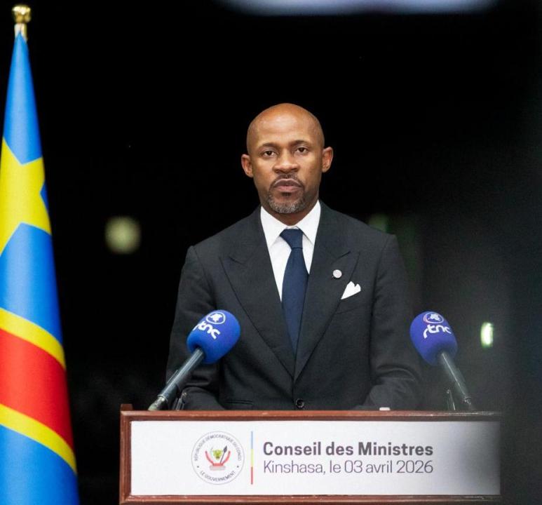Le ministre de la Communication et Médias, Patrick Muyaya, porte-parole du Gouvernement de la République démocratique du Congo