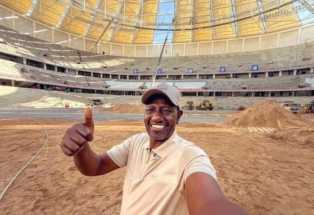 Le Président du Kenya, William Ruto lors d'une visite au nouveau stade de Nairobi. [Photo d'illustration]