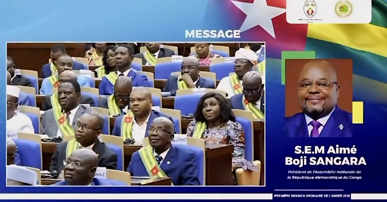 Aimé Boji Sangara lors de son une allocution à l’hémicycle de l’Assemblée nationale togolaise [photo d’illustration]