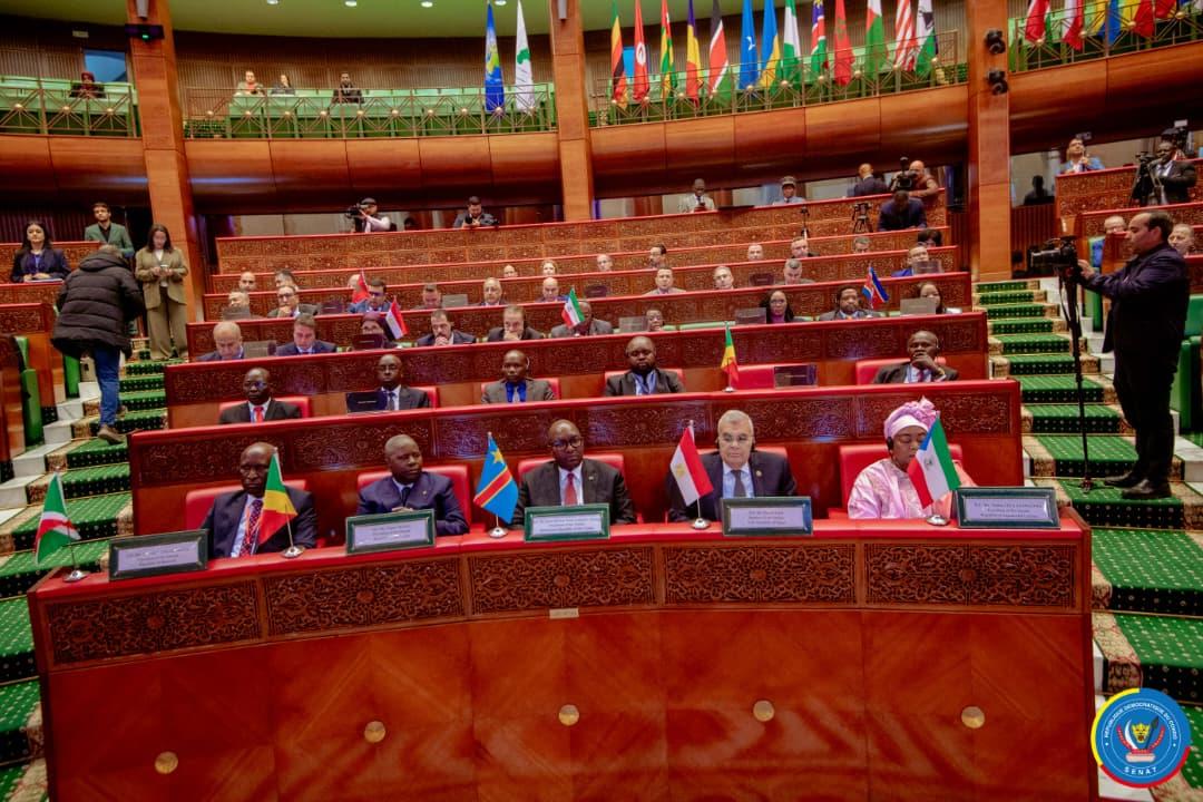 Jean-Michel Sama Lukonde à l’ouverture de la première conférence annuelle des Sénats d’Afrique, à Rabat