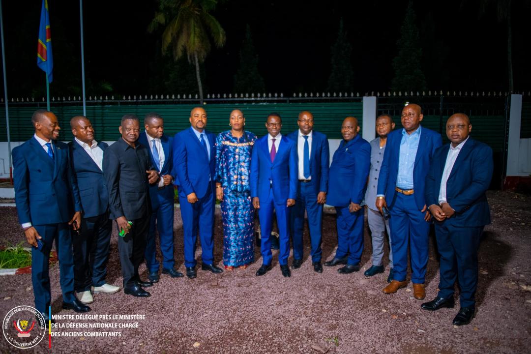 Les élus nationaux de Lomami et le Ministre délégué Eliezer Ntambwe, mercredi 08 avril 2026
