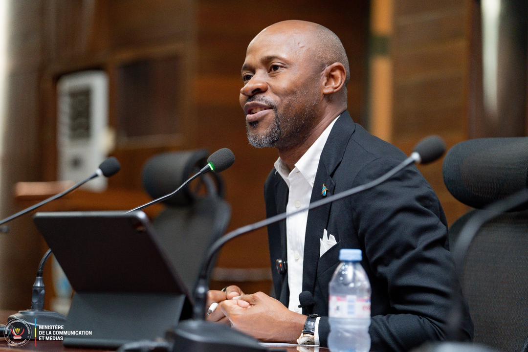 Patrick Muyaya Katembwe, ministre de la Communication et Médias, porte-parole du gouvernement de la RDC