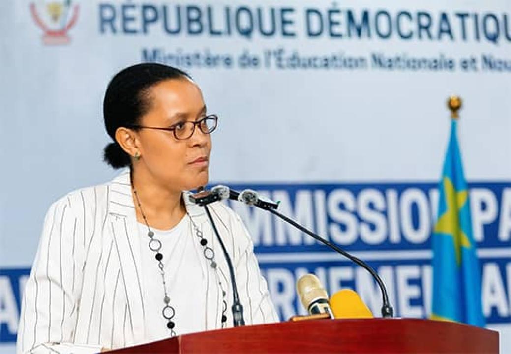 Raissa Malu, ministre de l’Éducation et Nouvelle Citoyenneté en RDC
