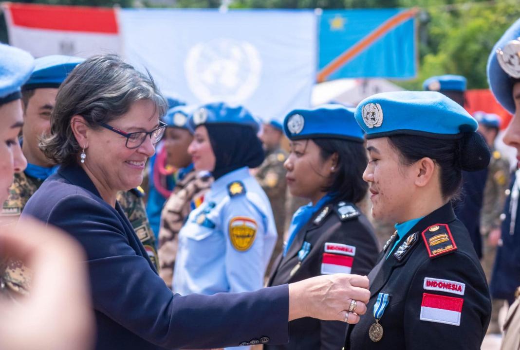 Vivian van de Perre honore des policières de la MONUSCO engagées pour la protection des civils en RDC [photo d’illustration]