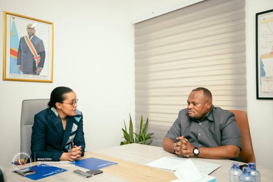 La ministre Raïssa Malu et le Gouverneur Daniel Bumba [photo d’illustration]
