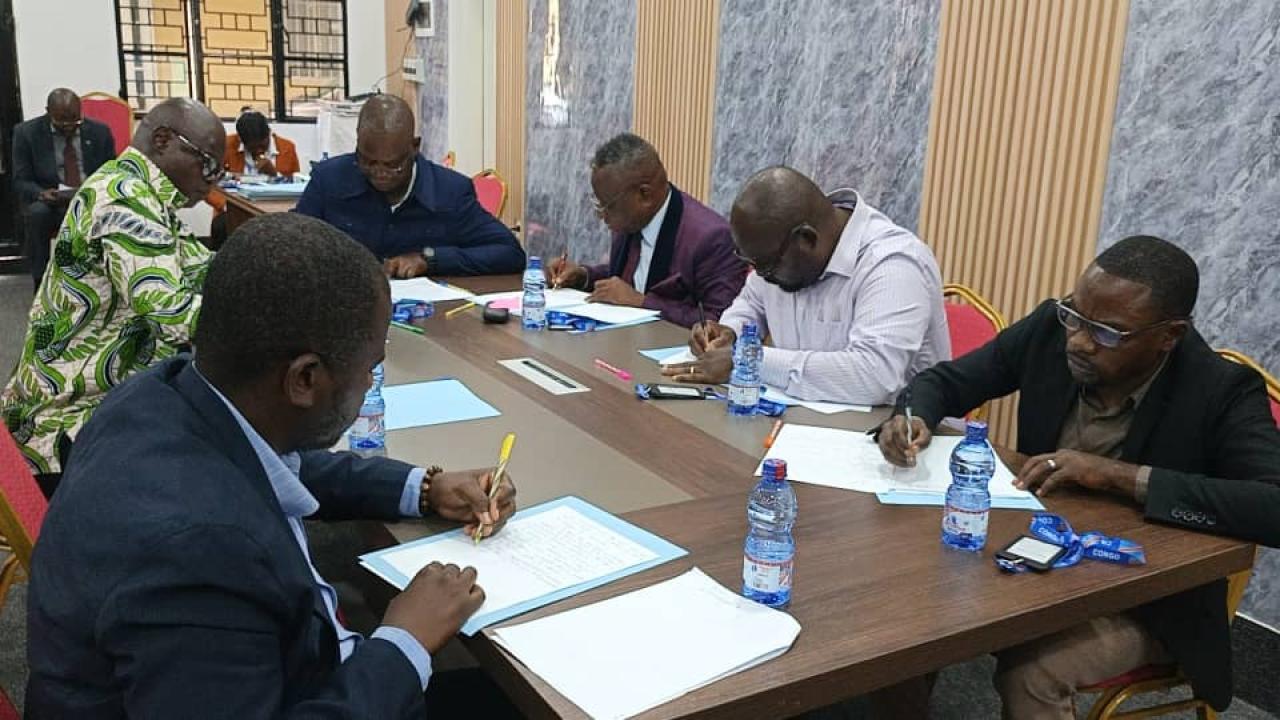 Les Candidats au poste de Secrétaire technique adjoint en charge des questions juridiques lors de leur test à la CNDH-RDC